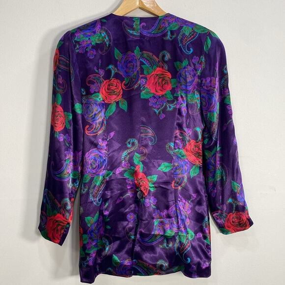 Vintage Stunning Satin Skirt Set Art to Wear RomanticSmall - Picture 5 of 13